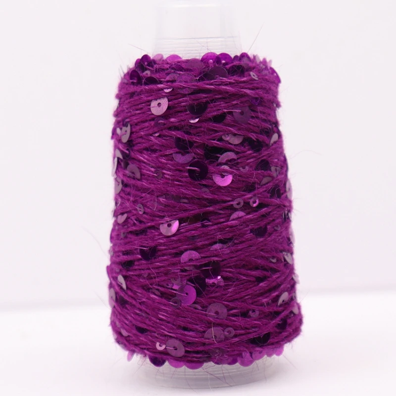 16S/2 50g 110M Plush Angora rabbit hair Yarn 3mm+6mm Sequins DIY knitting Christmas Sweater Hat Scarf Decoration Wool Yarn Knitting Yarn Knitting Wool Yarn Cotton Yarn Wool Yarn Cotton Wool Yarn