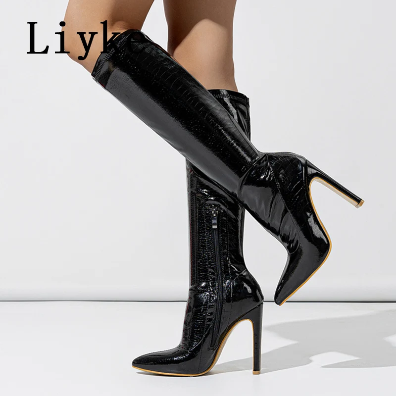 Liyke Sexy Peep Toe Party Club Strip Pole Dance Ultra High Heels Platform Pumps Fashion Stiletto Wedding Banquet Shoes Women Red