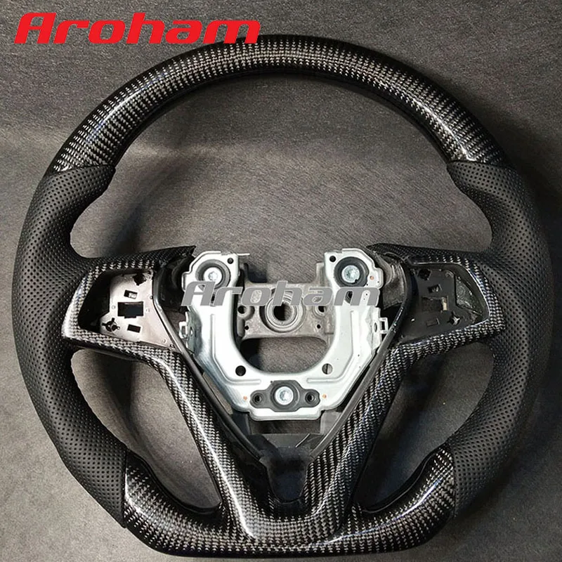 Customized Suede Leather Carbon Fiber Steering Wheel For Hyundai Veloster 2011 2013 2012 2014 2015 2016 2017 2018