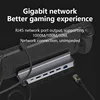 Blueendless USB C Docking Station for Steam Deck & ROG Game Docking 4K@60Hz DP HDMI-compatible Gigabit Ethernet Type C Hub 3