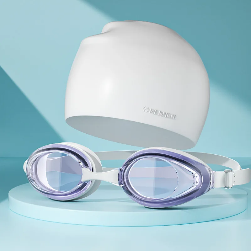 High-definition Adult Swimming Goggles Waterproof Flat Transparent Diving Equipment