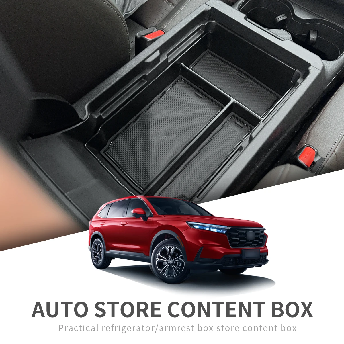 Smabee Central Armrest Storage Box for Honda CR-V 2023 CRV Car Center Console Tray Organizer Interior Accessories Tidying