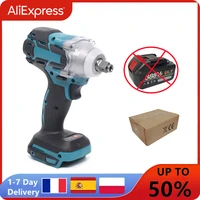 2 IN 1 Brushless Cordless Electric Impact Wrench 1/2 inch   Screwdriver Socket Power Tools  Compatible for Makita 18V Battery 1