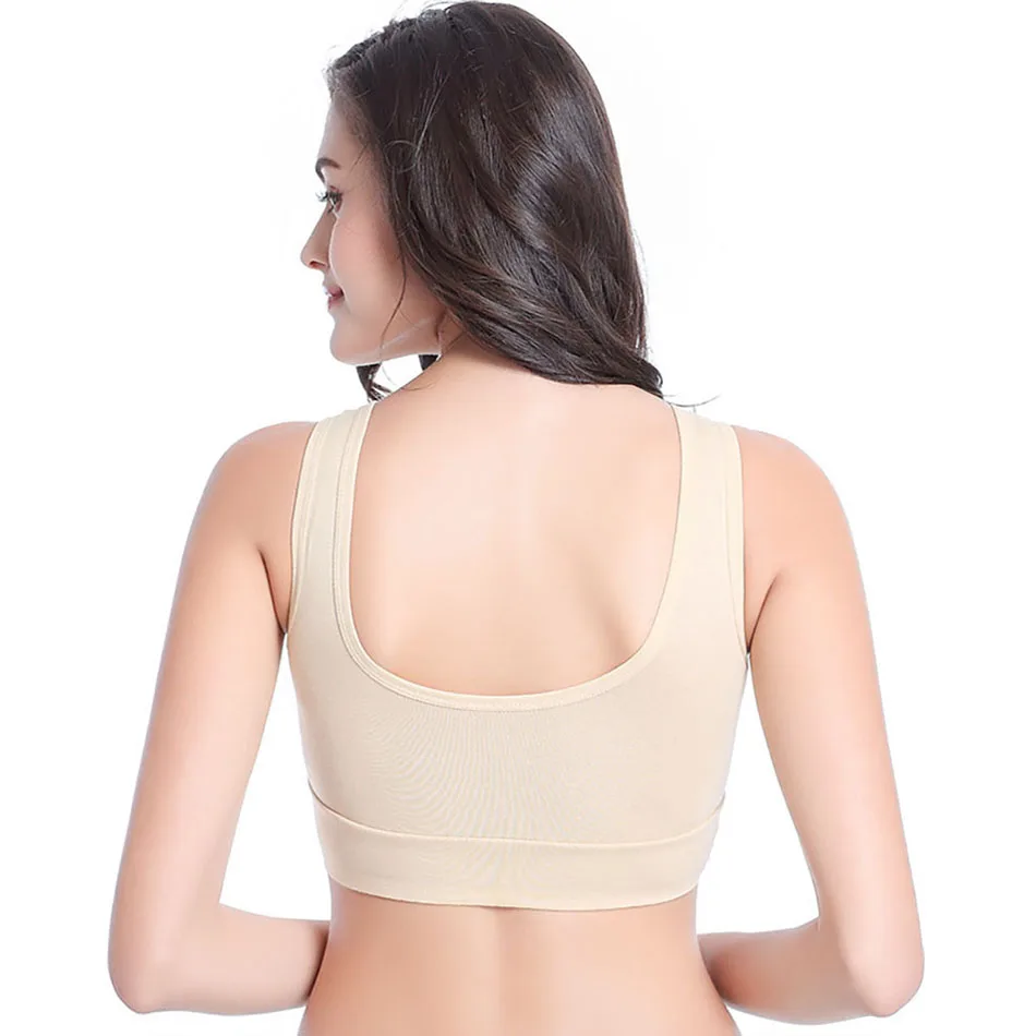 Pregnant Women Tank Tops Maternity Wide Shoulder Strap Comfort Bralette Without Underwire Cross Over Breastfeeding Bra Women Bra 3