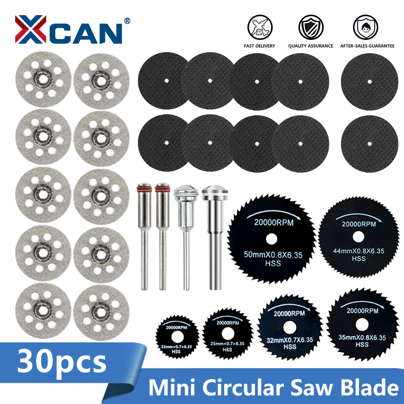 XCAN HSS Cutting Discs HSS Mini Circular Saw Blade Metal Cutting Disc For Dremel Mini Drill Bit Rotary Tool Accessories