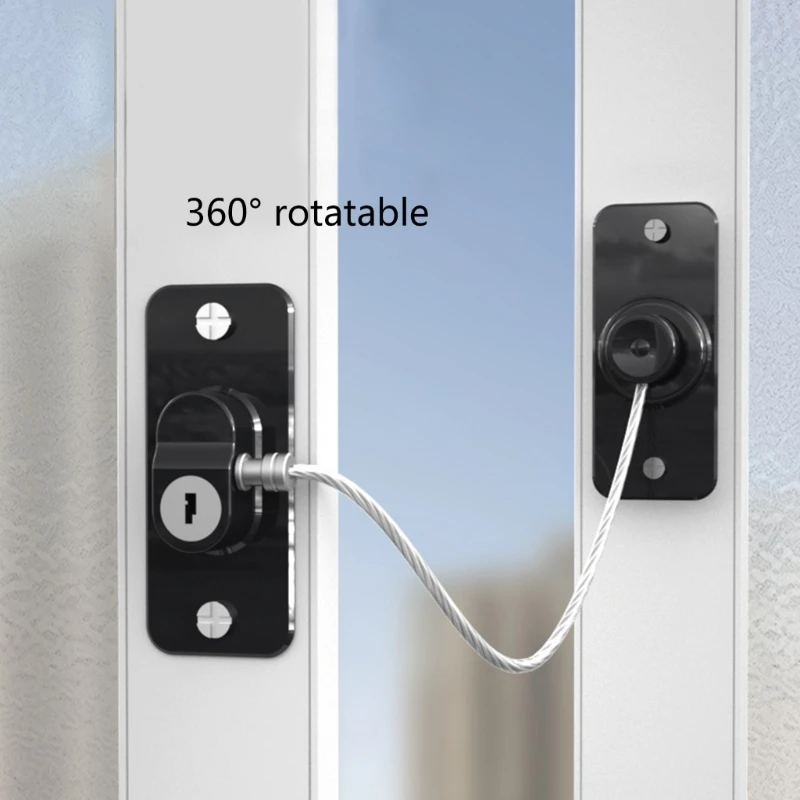 

360 Degree Safety Lock No Drill Fridge Locks for Fridge Doors Cabinets Windows