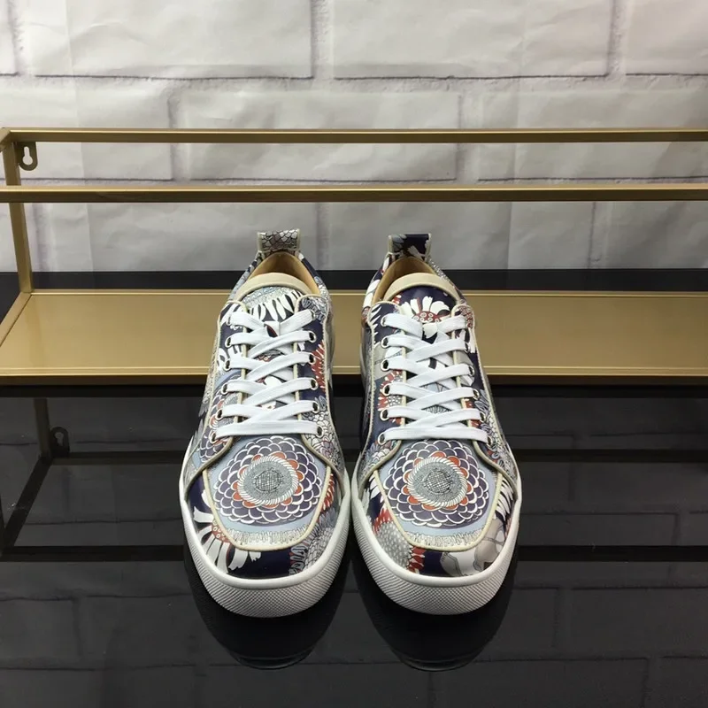 Luxury Men's Shoes Red Sole Shoes for Men Designer Sneakers Couples Casual Flat Shoes