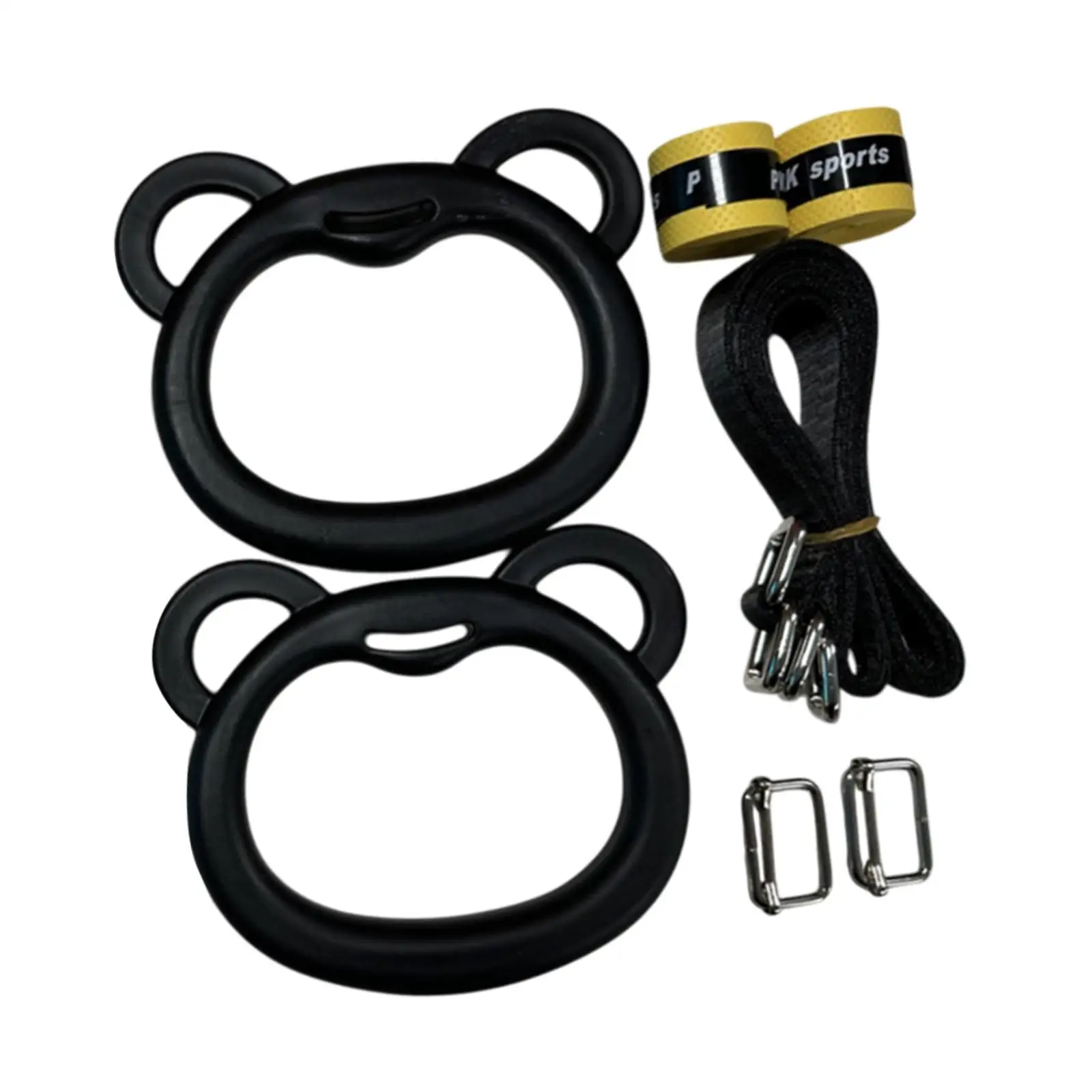 Gymnastics Rings Lightweight Bar Attachment Easy Installation Pull up Rings