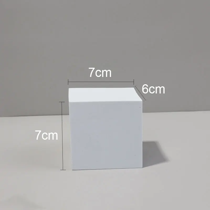 White 7x7x6 CM