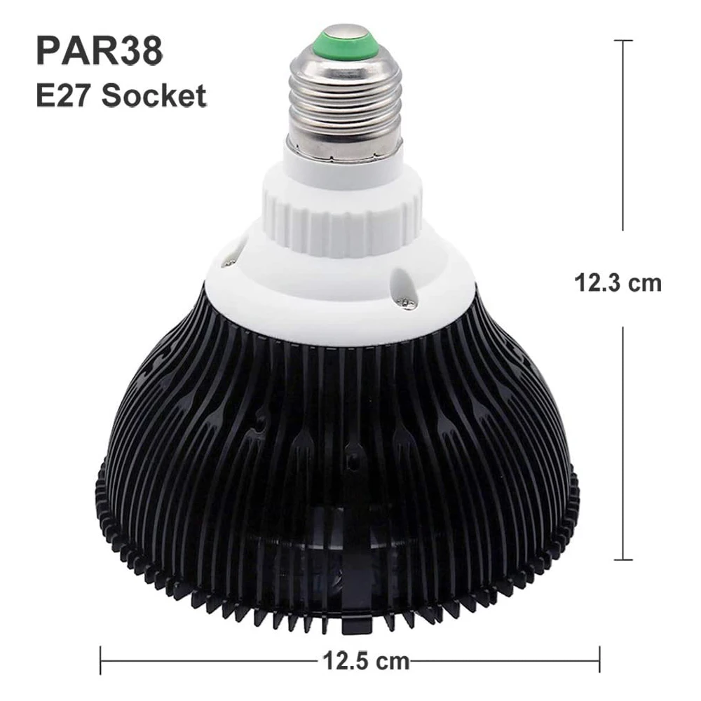 LED Aquarium Light Bulb PAR38 54W Full Spectrum Fish Tank Coral Reef Saltwater Tank Plants Growth led lamp aquarium light aquarium lamp