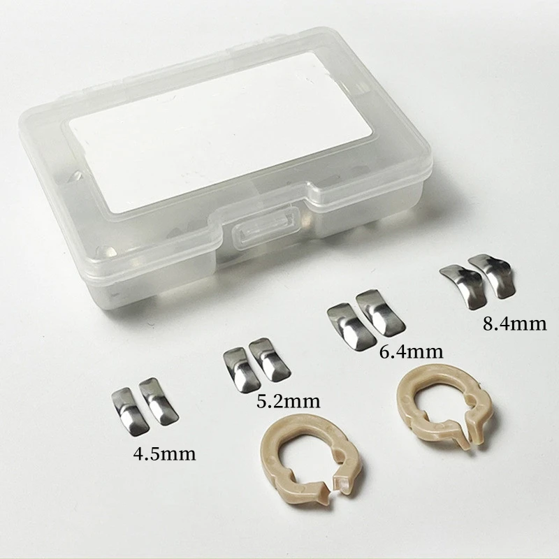 

50/30Pcs Dental Matrix System Sectional Contoured Metal Matrices Matrix Bands Resin Clamping Ring Dentistry Materials Tool