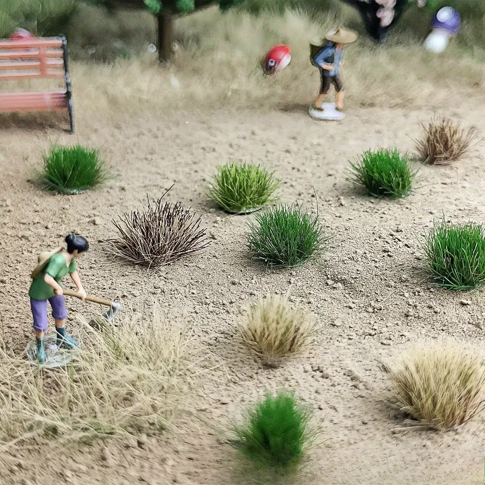 Static Model Grass Tuft Model Grass Tufts For Patios Crafts Mini Scene Decor 91tufts/box