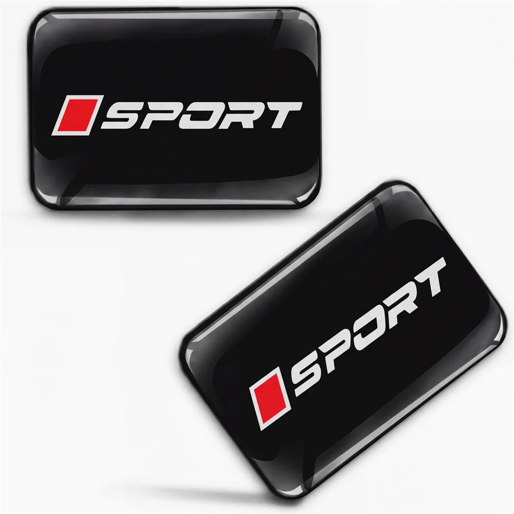 2 adesivi per auto SPORT, adatti a tutte le auto, moto, caschi, telefoni cellulari, tablet, valigie, accessori.