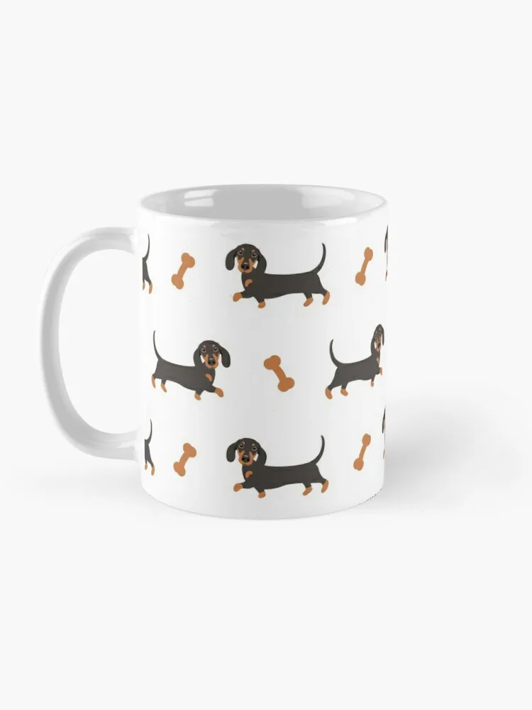 Dachshund Puppy in a Mug Resin Puppy in Ceramic Tea Cup with Paw Prints 6