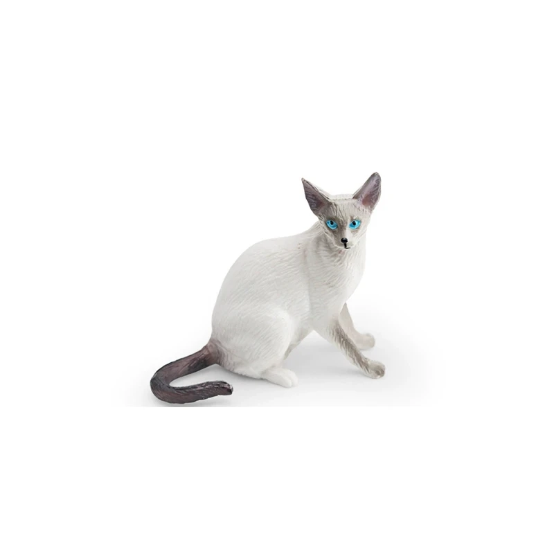 Mini realistische siamesische Katze Modell Figur Desktop Ornament Haustier Kätzchen Home Dekoration – Detail 11