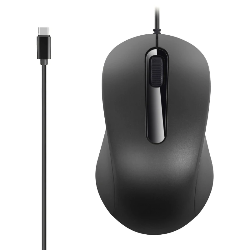 Type C Mouse USB C Mice Gaming Mouse Ergonomic 3 Buttons 1000DPI for Windows PC, Laptop and More Type Devices