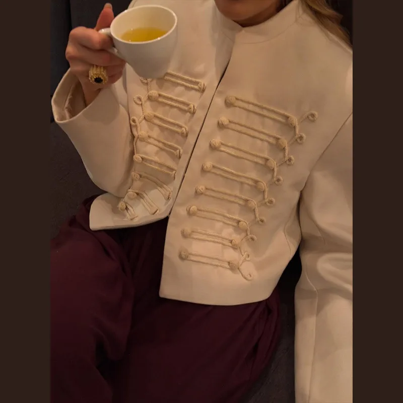 High Street Women's Jacket O-neck Single Breasted Solid Female Napoleon Jackets 2026 Spring New Chic Fashion Casual Lady Coat 14 Sbebfaa13bec1415291c82887f34c911eU