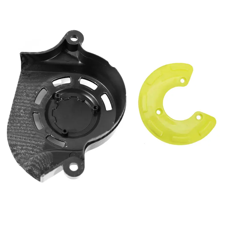 For SUR RON Light Bee X Water Transfer Carbon Fiber Motor Pulley Guard Sprocket Cover Off-Road Motorcycle SURRON Parts