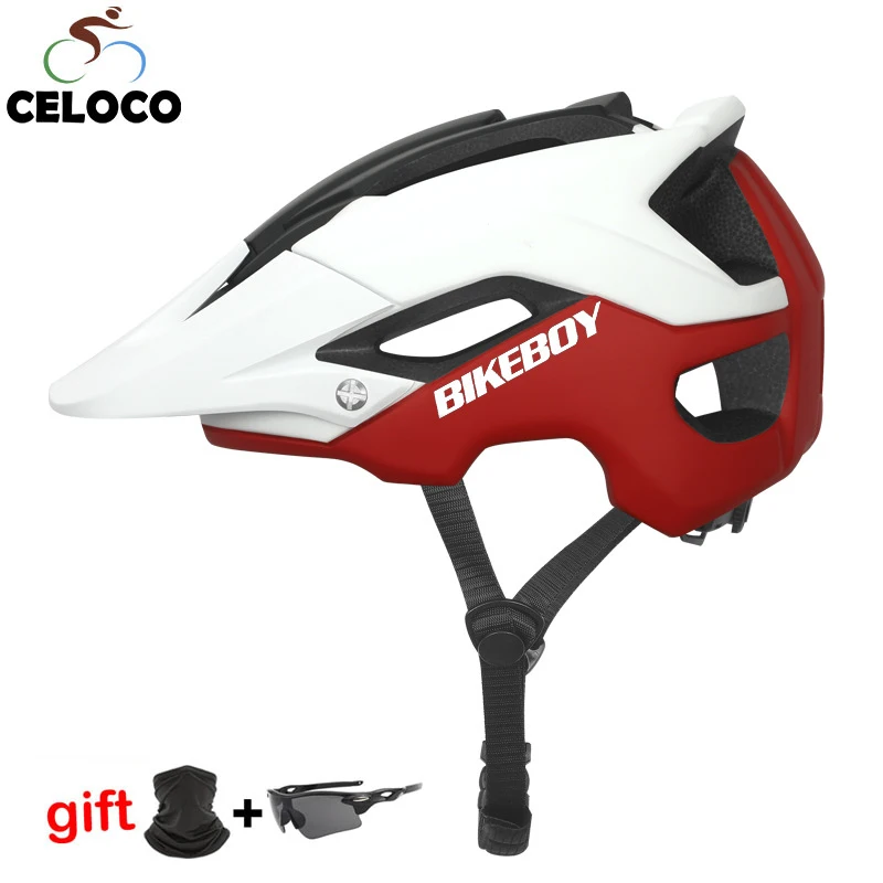 

TERRAIN All-terrain Camouflage Bike Helmet XC AM MTB Road Riding Safety Helmet Big Brim Casco Bicicleta