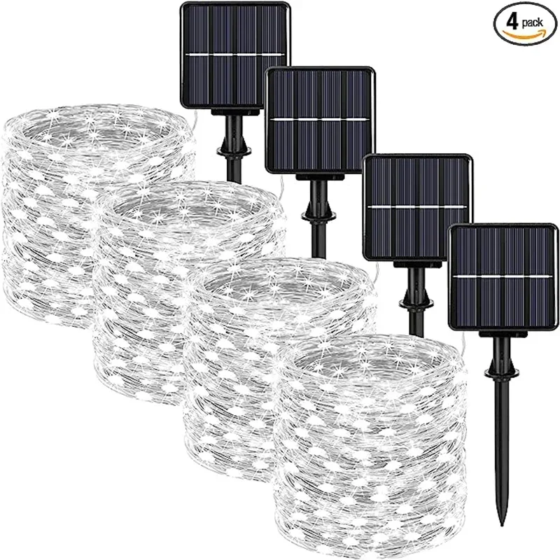 

50/100/200/300/400LED Solar LED Light Outdoor Festoon Garden Fairy Light String Waterproof Christmas Garland Yard Decoration