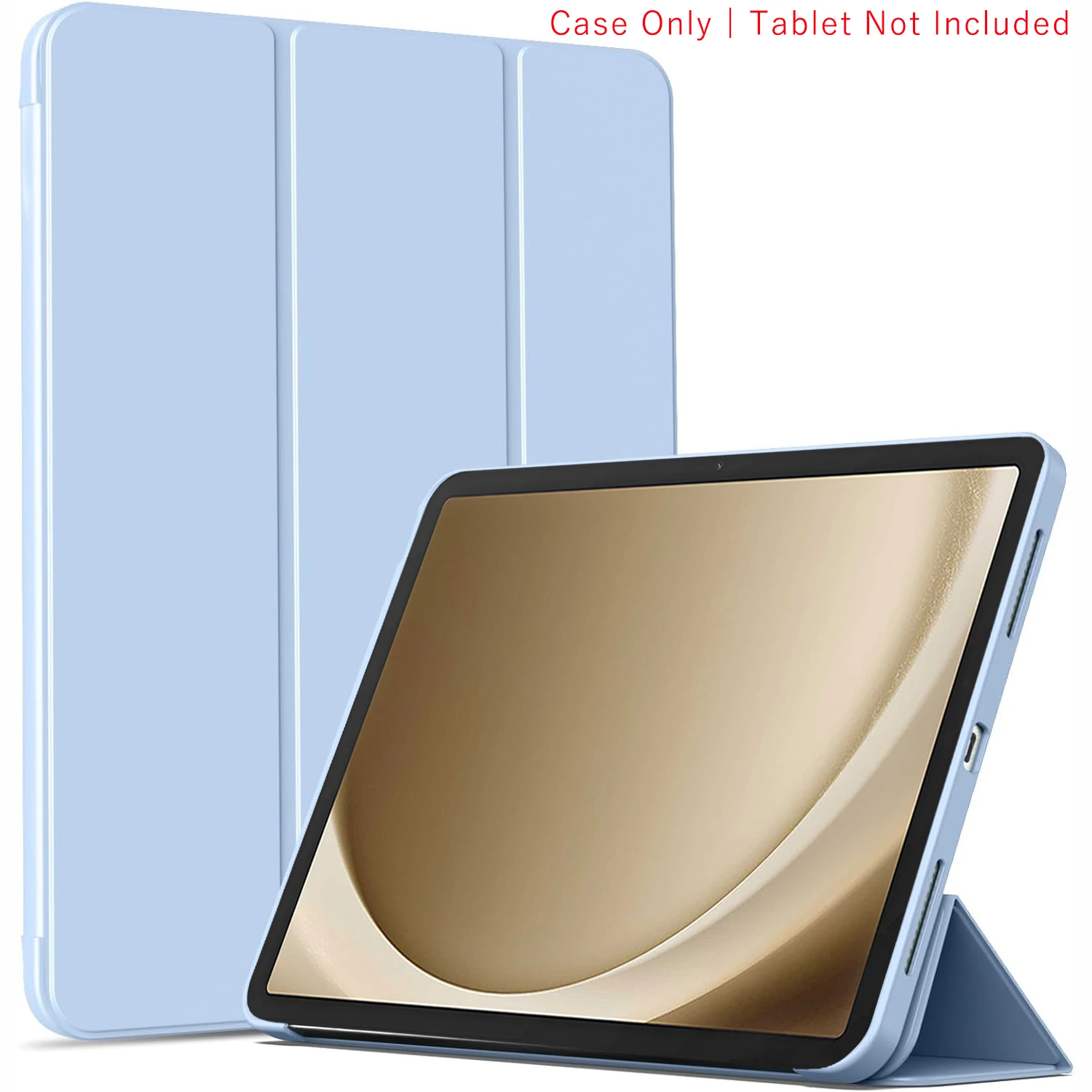Tri-Fold Flip Case Magnetic Stand PU Leather Protective Cover