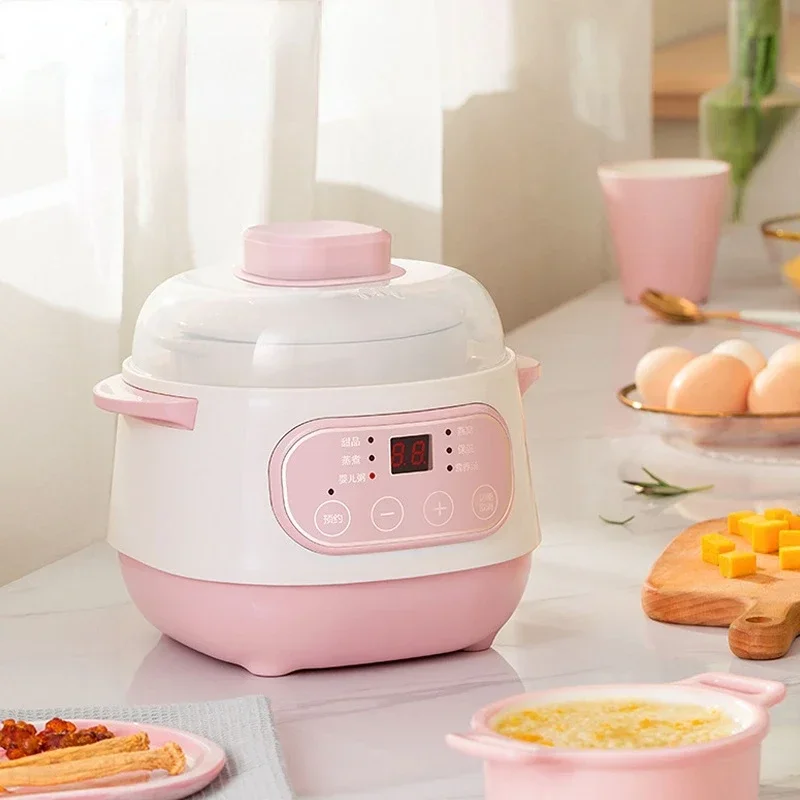 Electric cooking pot Slow Cooker Food Steamer Ceramic Pot Multifunction BirdNest Soup Stew Pregnant Tonic Baby Supplement Heater