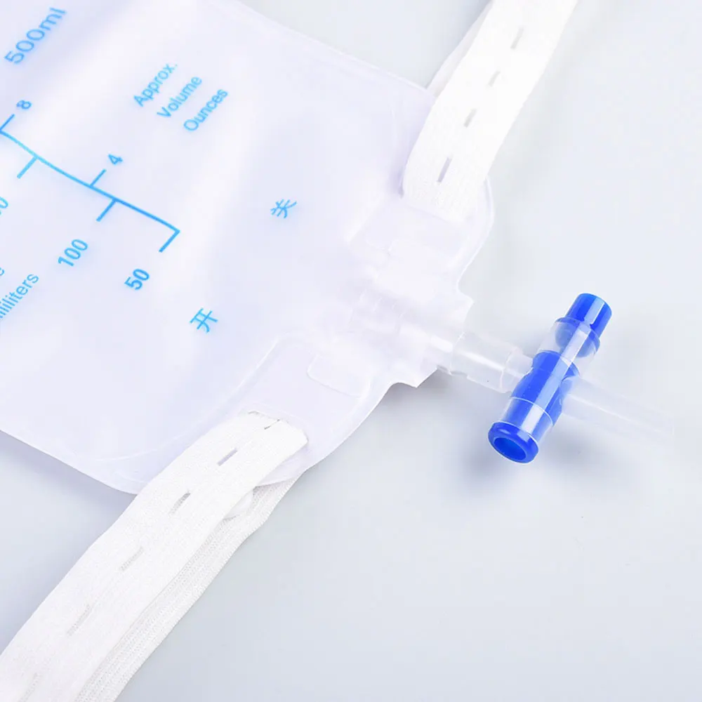 5Pcs Catheter 500ml Urine Bags for Mens Urine for Adult Type Pvc Patient Postoperation Drainage Urological Consumables