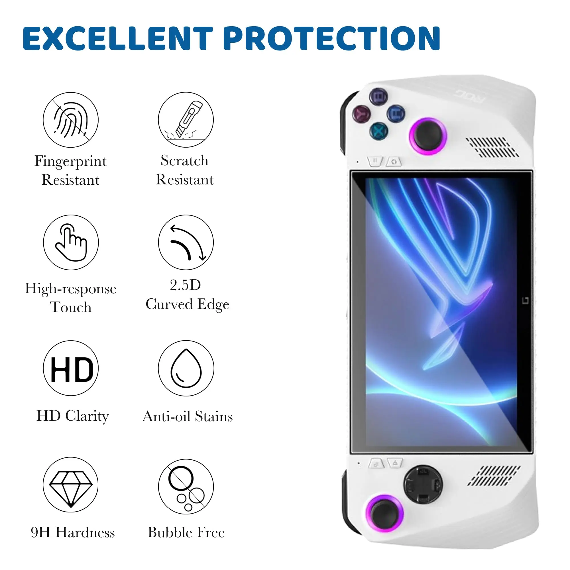 Premium Tempered Glass Screen Protector for Gaming Consoles - Anti-Scratch Protection