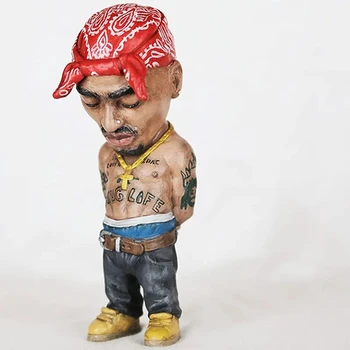 1 Pcs Hip Hop Legend Commemorative Resin Ornaments Home Decoration Memorial Statue Crafts Characters Sculptures and Figurines 1