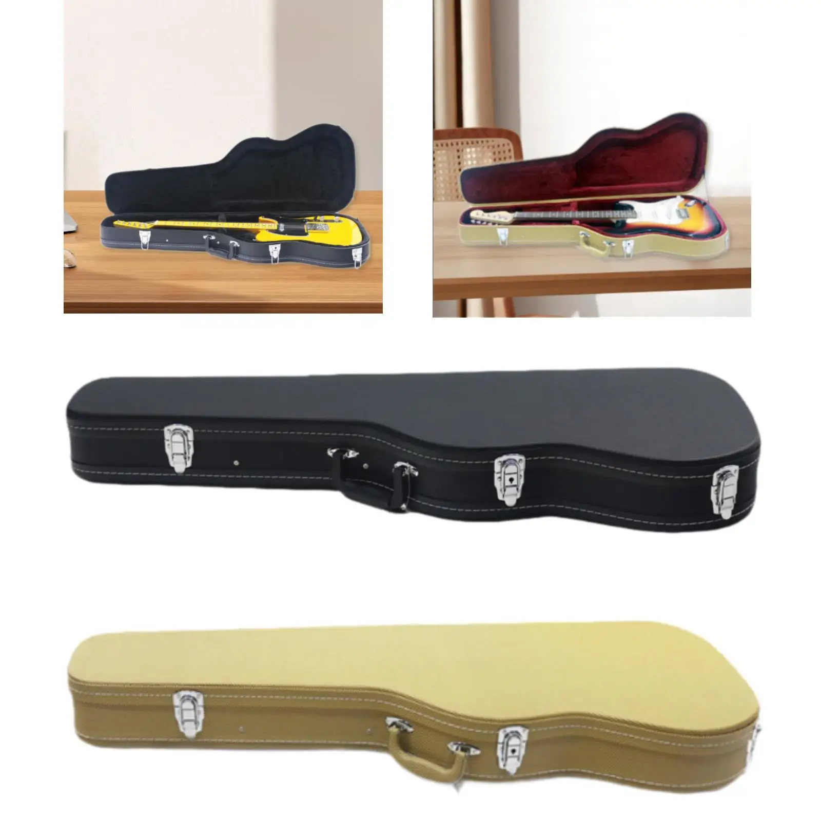 Electric Guitar Bag Gig Bag Protection PU Leather Dustproof Electric Guitar Case