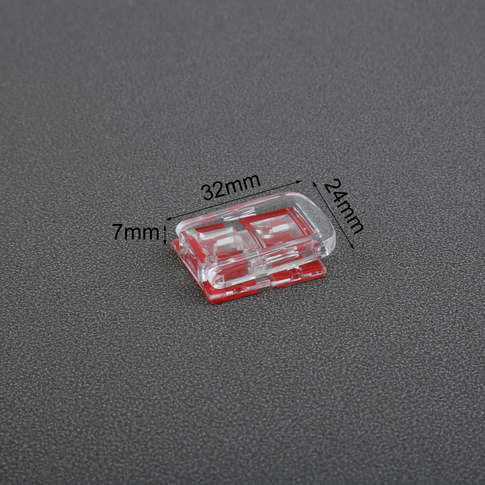 2kits Self-adhesive Acrylic Lock Transparent Hasp Crystal Clear Buckle Concealed Safe Locking Jewelry Box Wine Case Chest 48mm