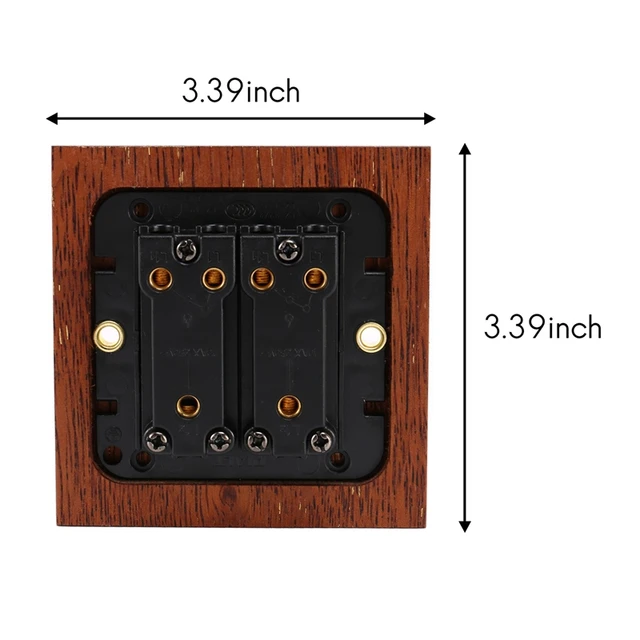 Solid Wood Panel Switch Wall Light