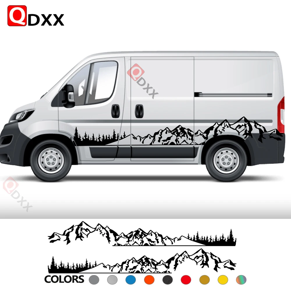 Mountain Styling Car Sticker Per Peugeot Boxer Iii 3 Camper Van Decor Motorhome Graphics Kit Decalcomania In Vinile Accessori Per La Messa A Punto Aut