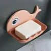 1PCS Wall Mounted Soap Dish for Bathroom Shower Portable Whale Soap Holder Plastic Sponge Tray for Kitchen Bathroom Accessories 3
