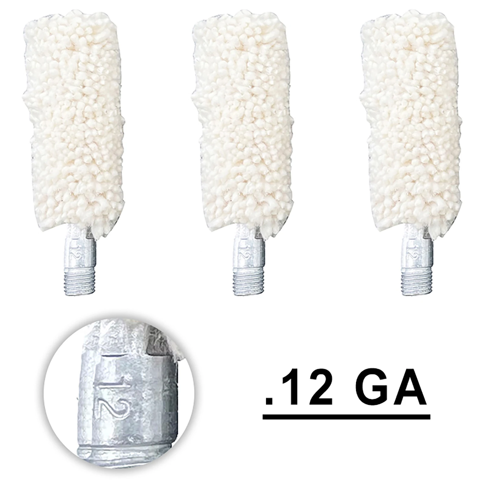 Gun Cleaning Brush Bore Cotton Mop 3 Pack for Pistol Handgun Rifle Applying Gun Oil Solvent Bore Cleaning Maintenance rifle cleaning kit,gunsmith tools