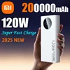 Xiaomi 200000mAh High Capacity Power Bank 120W Super Fast Charging Power Bank Portable Battery Charger For iPhone Samsung Huawei 1