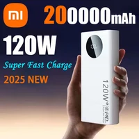 Xiaomi 200000mAh High Capacity Power Bank 120W Super Fast Charging Power Bank Portable Battery Charger For iPhone Samsung Huawei 1
