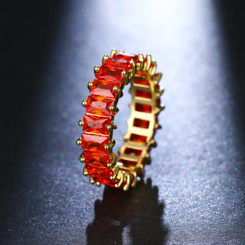 Zircon Rings For Women Eternity Promise CZ Crystal Finger Ring Engagement Wedding Jewelry Love Gift finger ring zircon crystal ring wedding rings wedding ring