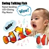 Simulation Electric Fish for Baby Repeat Speaking LED Light Happy Music for Baby to Play Tapping Fish Toy Mobile Moving Fish Toy 1