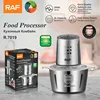 2L Electric Stainless Steel Meat Grinder, 250W Household Kitchen Multifunctional Food Processor,Garlic Paste Grinder,Chopper 1