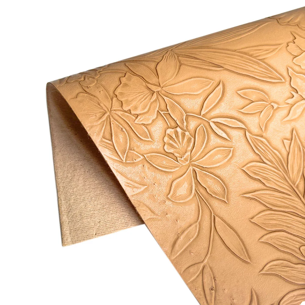 Flower Faux Leather Sheet for Earrings Purses Making 7.8" X 11.8" Embossed Textured Synthetic Fabric DIY Bow Wallet Sewing Craft