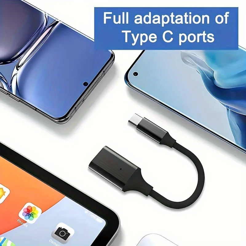 OTG Adapter Type C Cable USB To Type C Connector For Xiaomi Samsung S23 S22 S20 MacB