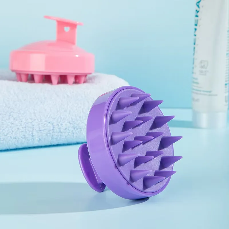 Temu Scalp Cleaning Brush for Washing Hair Head Massage Brush Hair Comb Soft Silicone Shampoo Brush