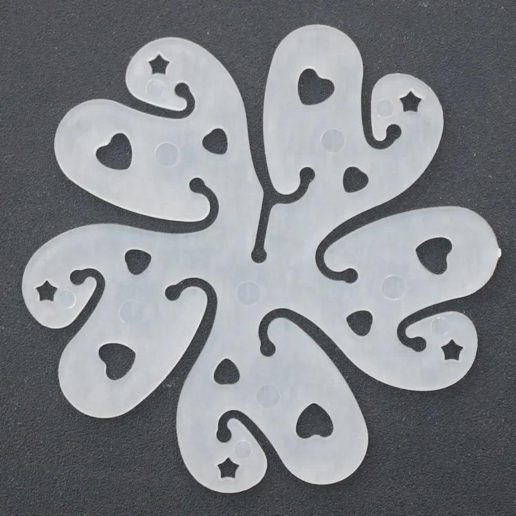 5Pieces Flower Shaped Balloon Clip Holder Plum Shaped Balloon Clip Kit Arched Balloon Connector Clip Ring Buckle