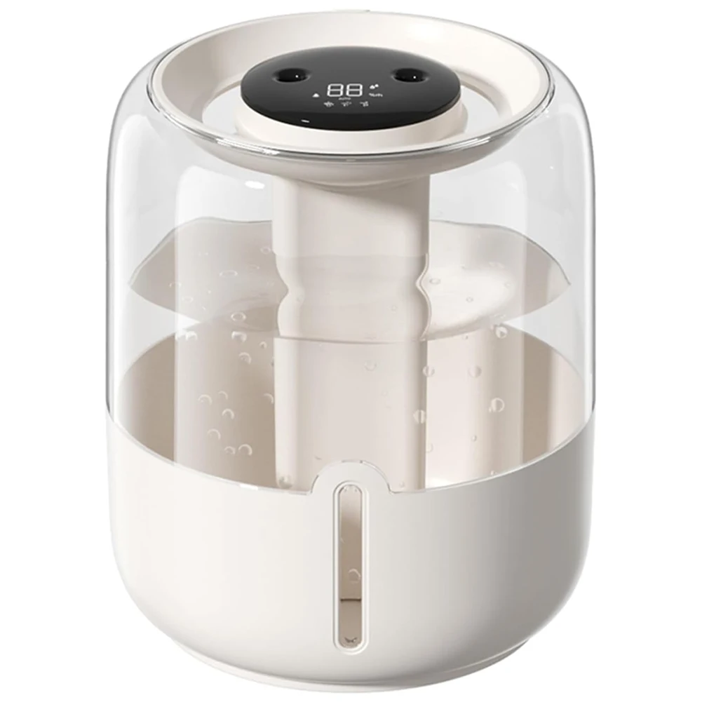 6.8L Air Humidifier Dual Nozzle Humidity Diffuser 3 Modes Cool Mist Humidifier Quiet Diffuser for Living Room Bedroom
