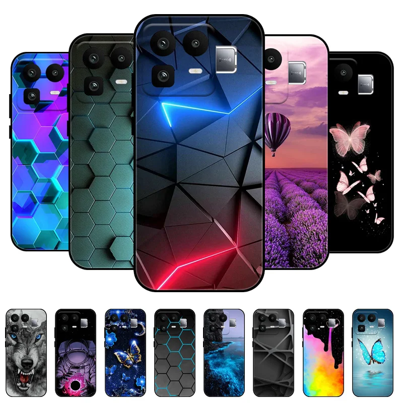 Shockproof Soft TPU Silicone Back Cover with Cute Cartoon Design - 6.78 Silicone Case