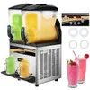 VEVOR Commercial Slushy Machine 15Lx2 Tank Margarita Maker 1000W Stainless Steel Smoothie Frozen Drink Maker for Supermarkets 2