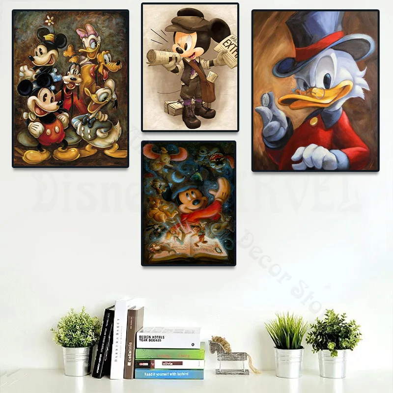 Disney Diamond Painting Mickey Mouse Diamond Art Cartoon Character Cross  Stitch Embroidery Donald Duck Mosaic PLUTO Home Decor