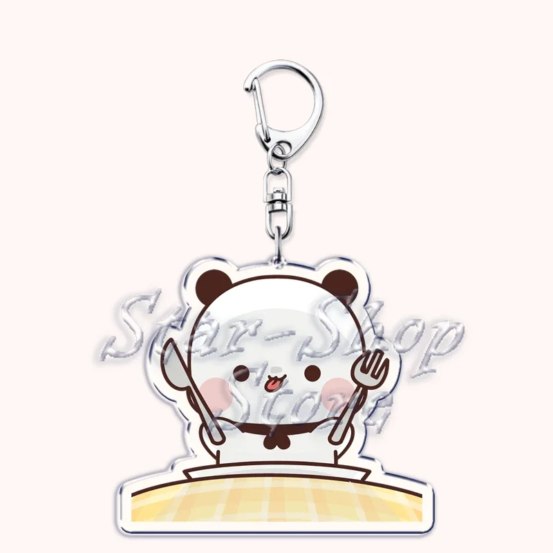 Schöne bubu essen dudu Schlüssel anhänger Liebespaar grauer Bär Panda Yier Schlüssel ring für Zubehör Tasche Schlüssel anhänger Schmuck Fans Liebhaber Geschenke – Detail 6