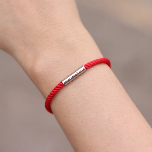 Noter 12 couleurs chanceux rouge chaîne Bracelet unisexe 3 tailles meilleur ami Couple cordon chaîne Bracelet tressé amitié bijoux Joias